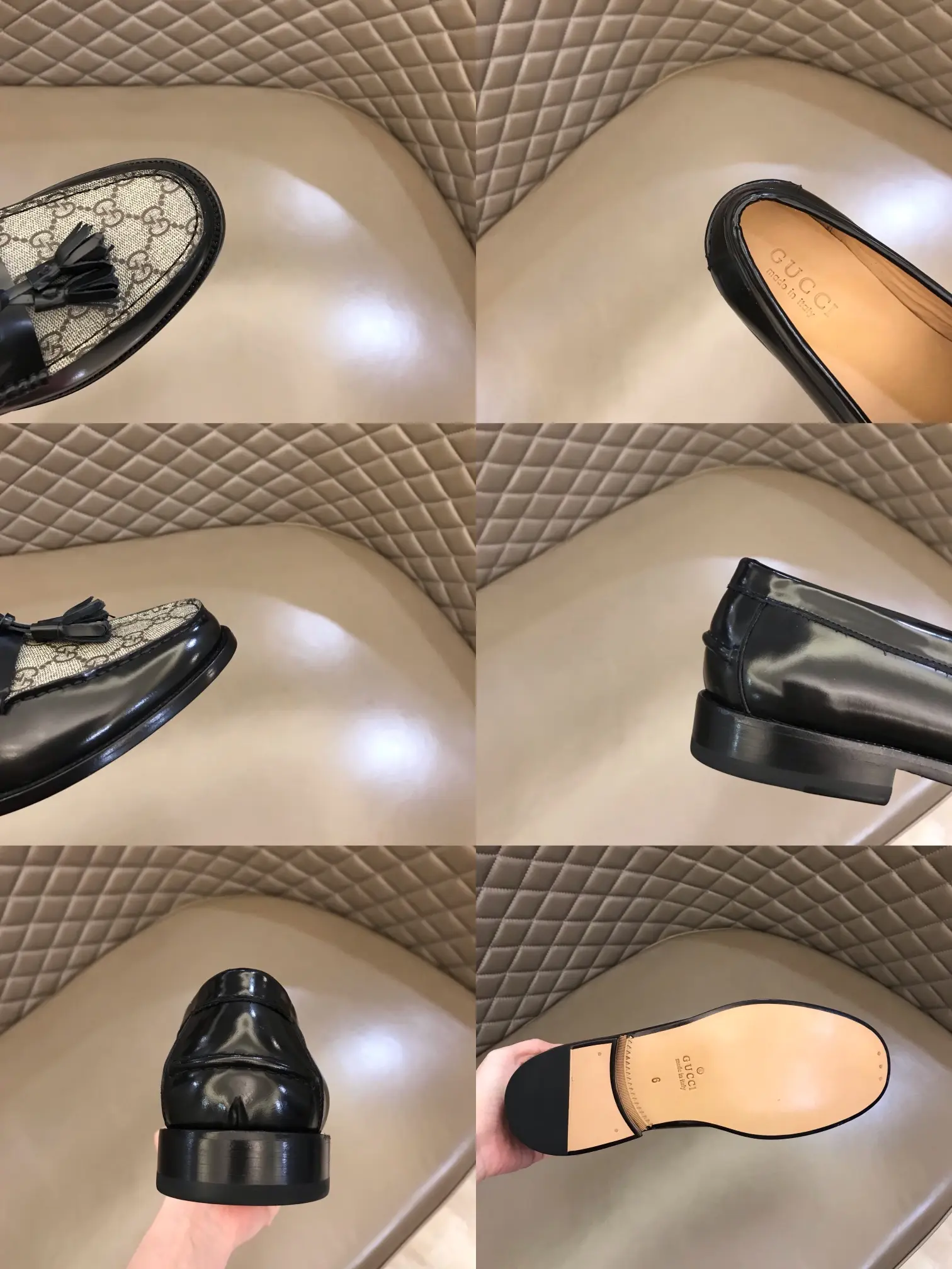 Gucci Business  Loafers Black Grey Tassel – Premium Rep Shoes & High Quality Replica Gucci Sleek 875