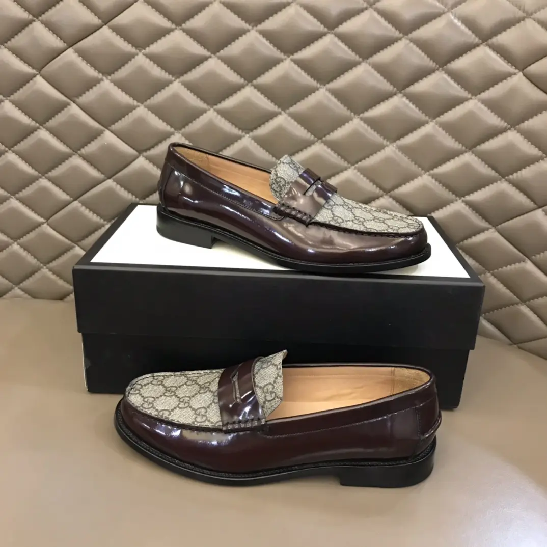 Gucci Business  Loafers, Brown Grey – Premium Rep Shoes & Gucci Replica Unisex 874