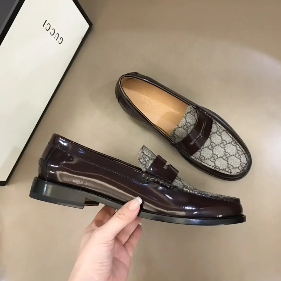 Gucci Business  Loafers, Brown Grey – Premium Rep Shoes & Gucci Replica Unisex 874