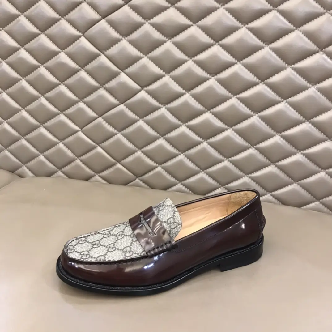 Gucci Business  Loafers, Brown Grey – Premium Rep Shoes & Gucci Replica Unisex 874