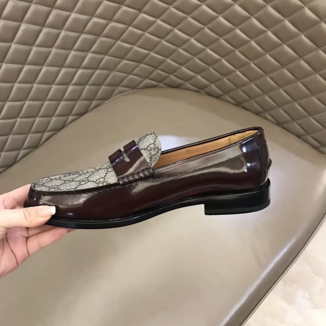 Gucci Business  Loafers, Brown Grey – Premium Rep Shoes & Gucci Replica Unisex 874