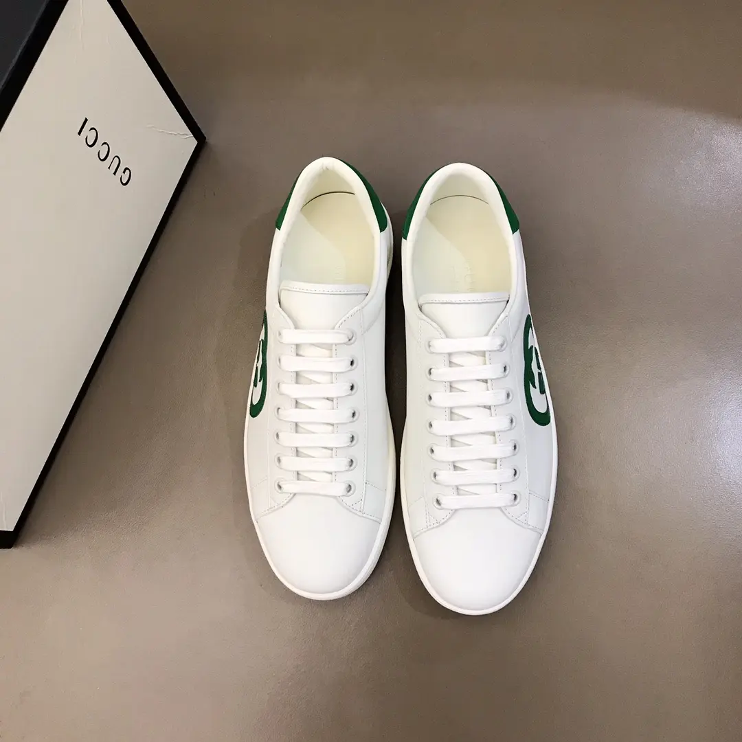WeatherProof Gucci  Low-Top Sneakers White Green – Premium Rep Shoes & High Quality Replica Shoes 824