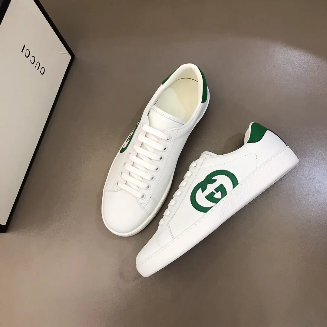 WeatherProof Gucci  Low-Top Sneakers White Green – Premium Rep Shoes & High Quality Replica Shoes 824