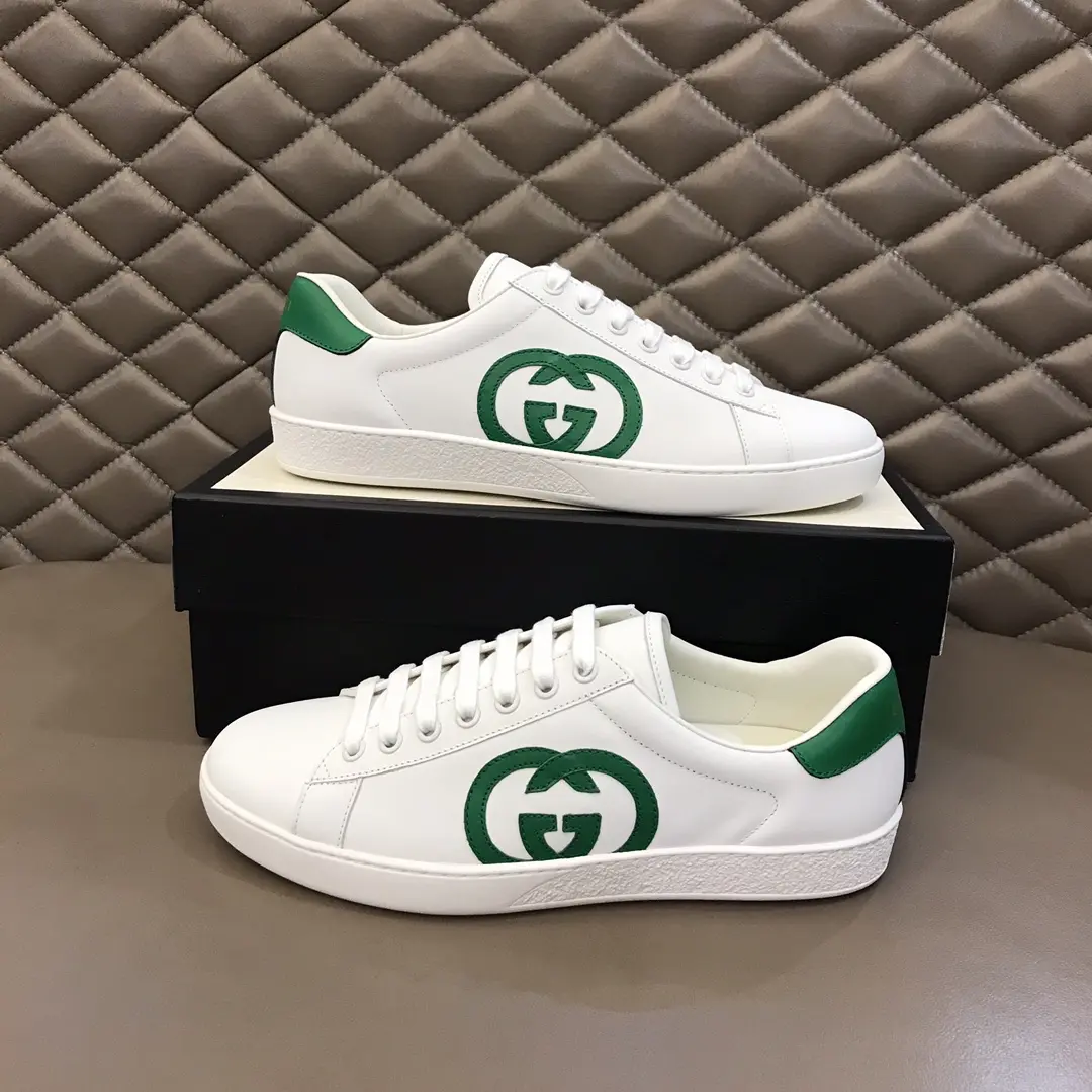 WeatherProof Gucci  Low-Top Sneakers White Green – Premium Rep Shoes & High Quality Replica Shoes 824