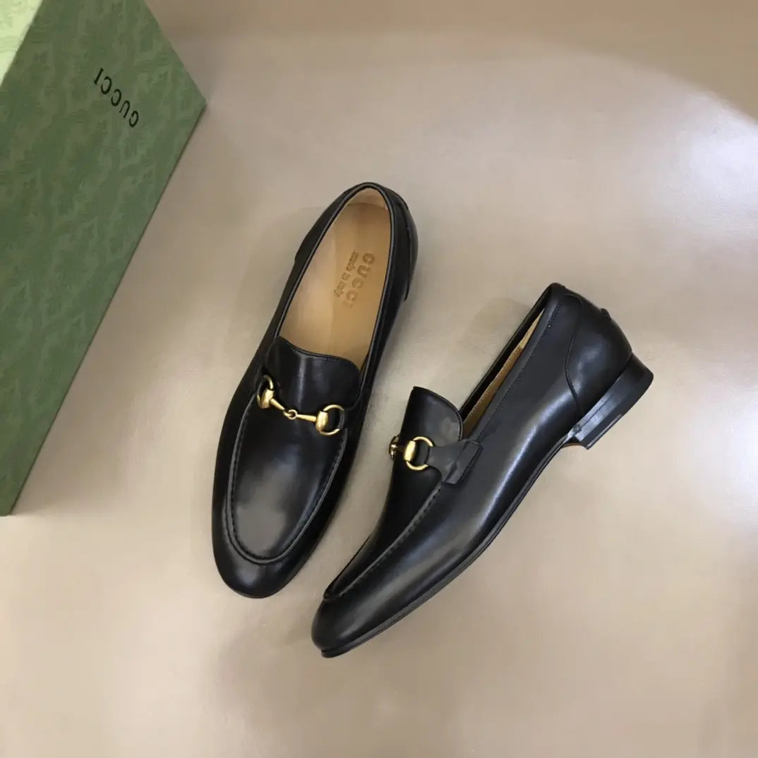 FashionForward Gucci Jordaan Bit Loafer Black Leather –  Replica Shoes & Rep Footwear 907