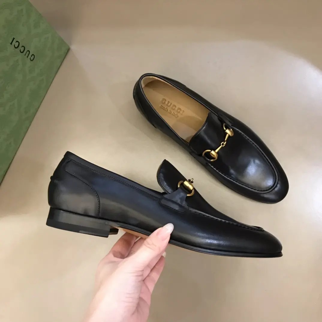 FashionForward Gucci Jordaan Bit Loafer Black Leather –  Replica Shoes & Rep Footwear 907