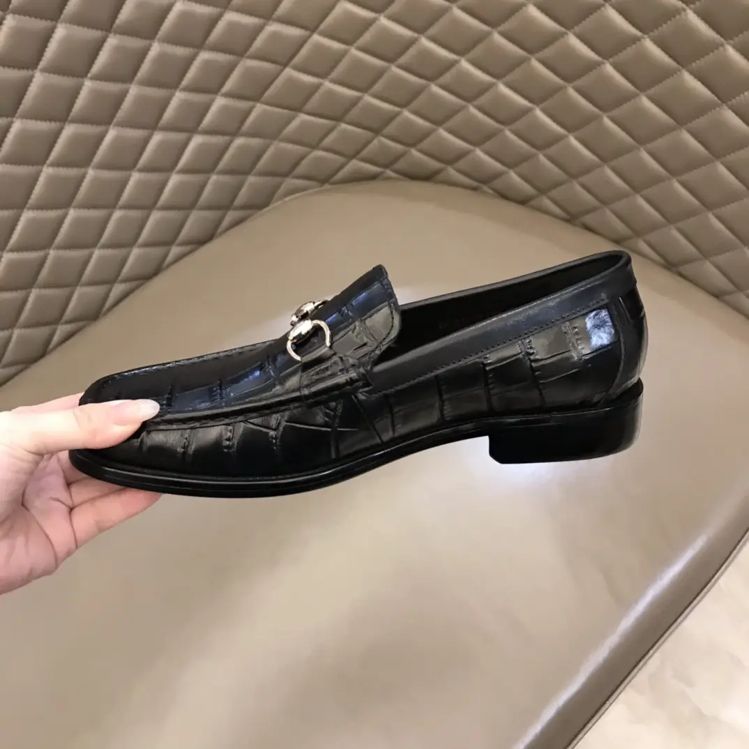Gucci Jordaan Loafer, Black, Crocodile –  Rep Shoes & Replica Shoes Classic 896