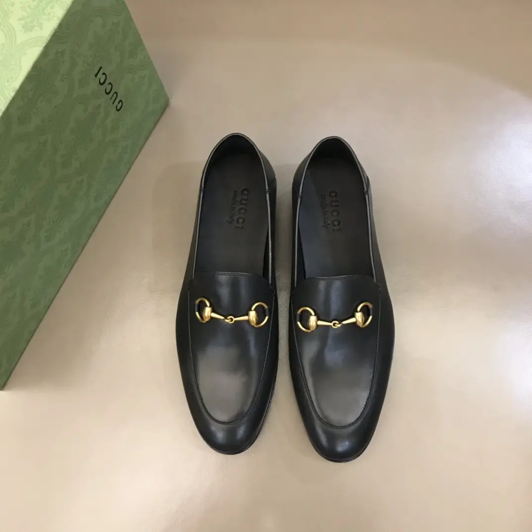 Sustainable Gucci Jordaan Loafer Black Leather –  Replica Shoes & Rep Shoes Collection 902