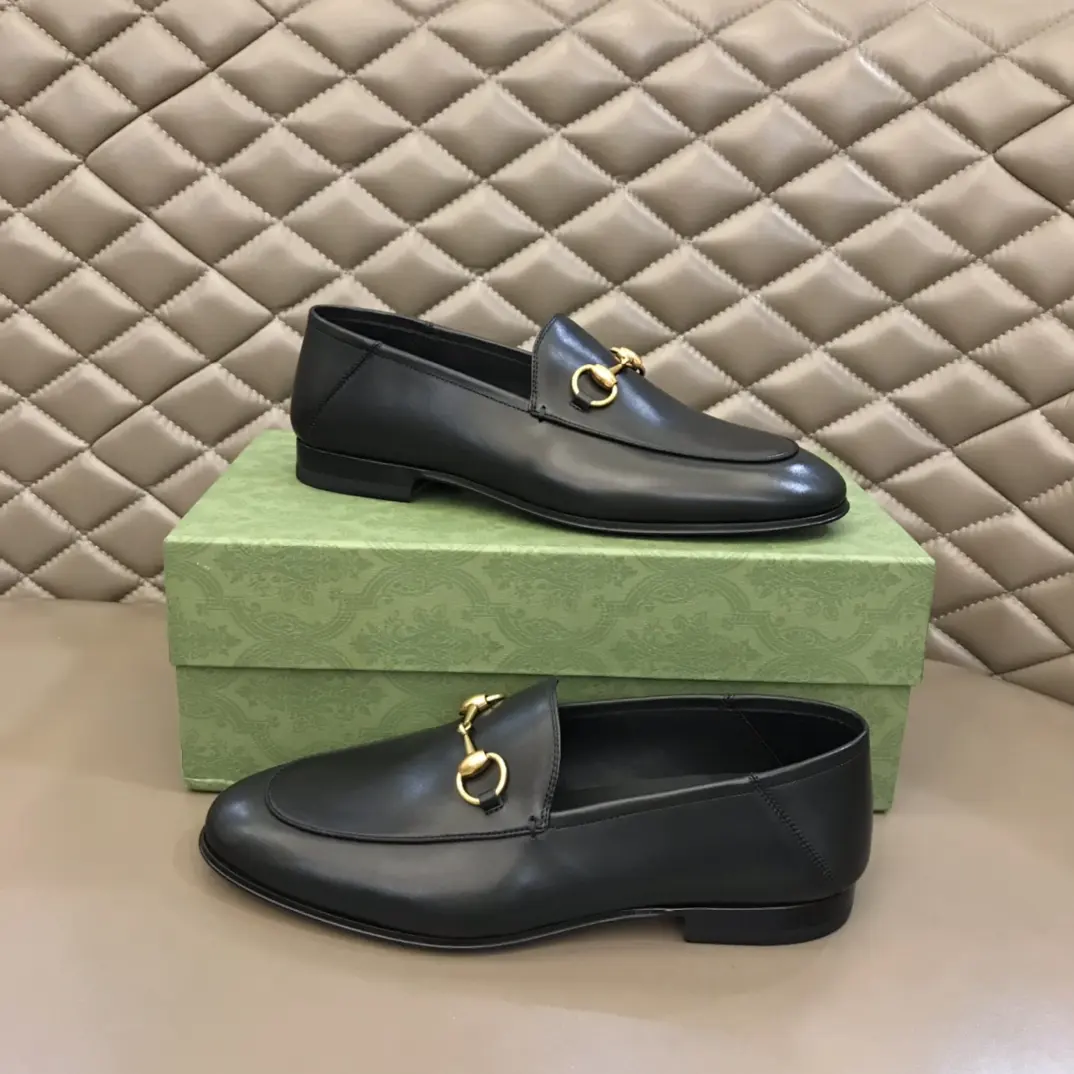 Sustainable Gucci Jordaan Loafer Black Leather –  Replica Shoes & Rep Shoes Collection 902