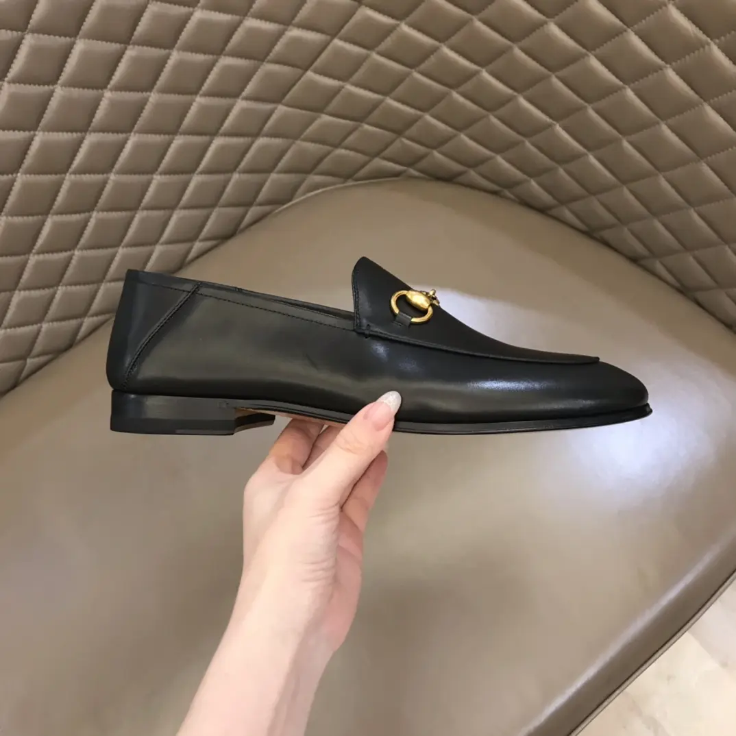 Sustainable Gucci Jordaan Loafer Black Leather –  Replica Shoes & Rep Shoes Collection 902