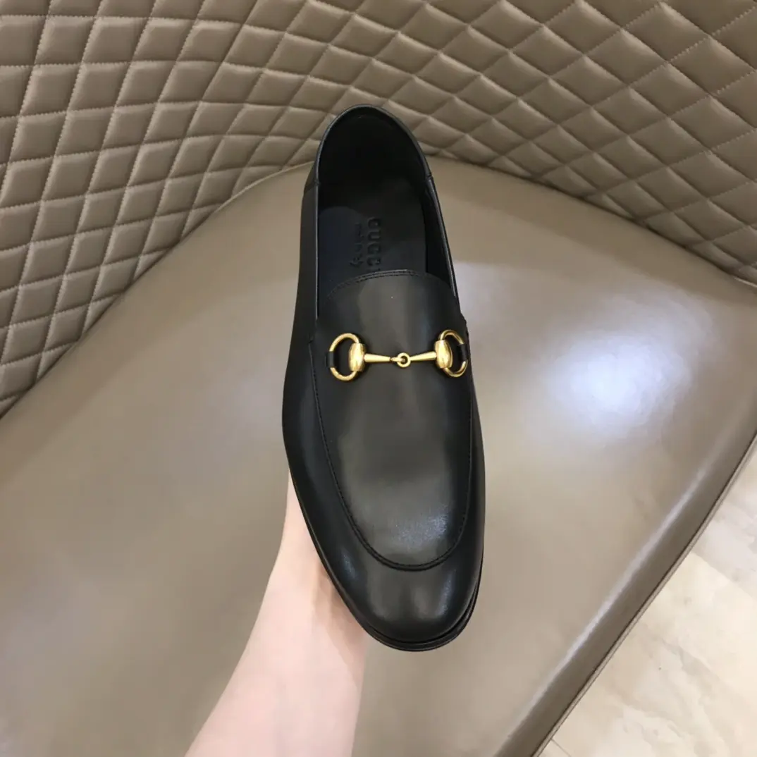 Sustainable Gucci Jordaan Loafer Black Leather –  Replica Shoes & Rep Shoes Collection 902