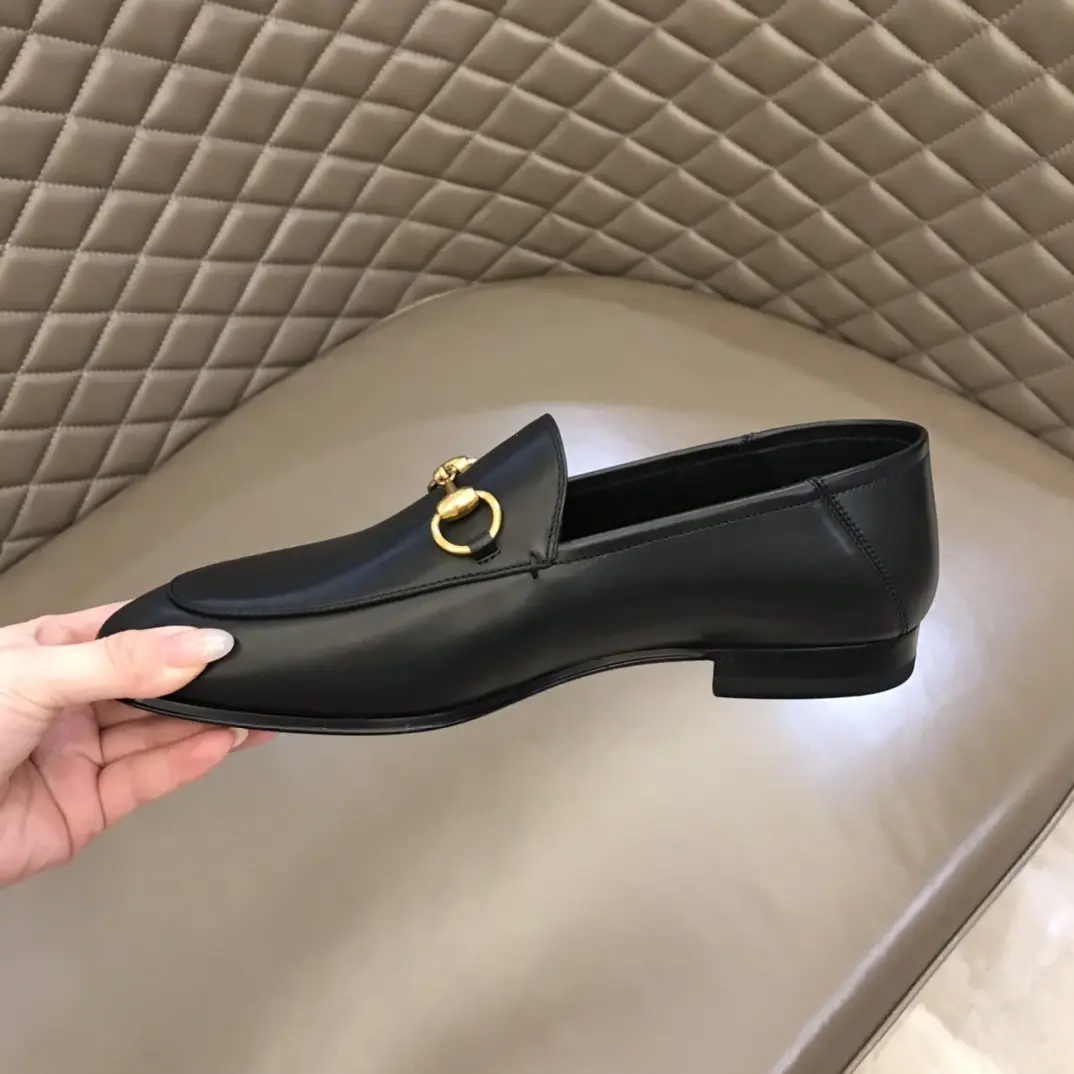 Sustainable Gucci Jordaan Loafer Black Leather –  Replica Shoes & Rep Shoes Collection 902