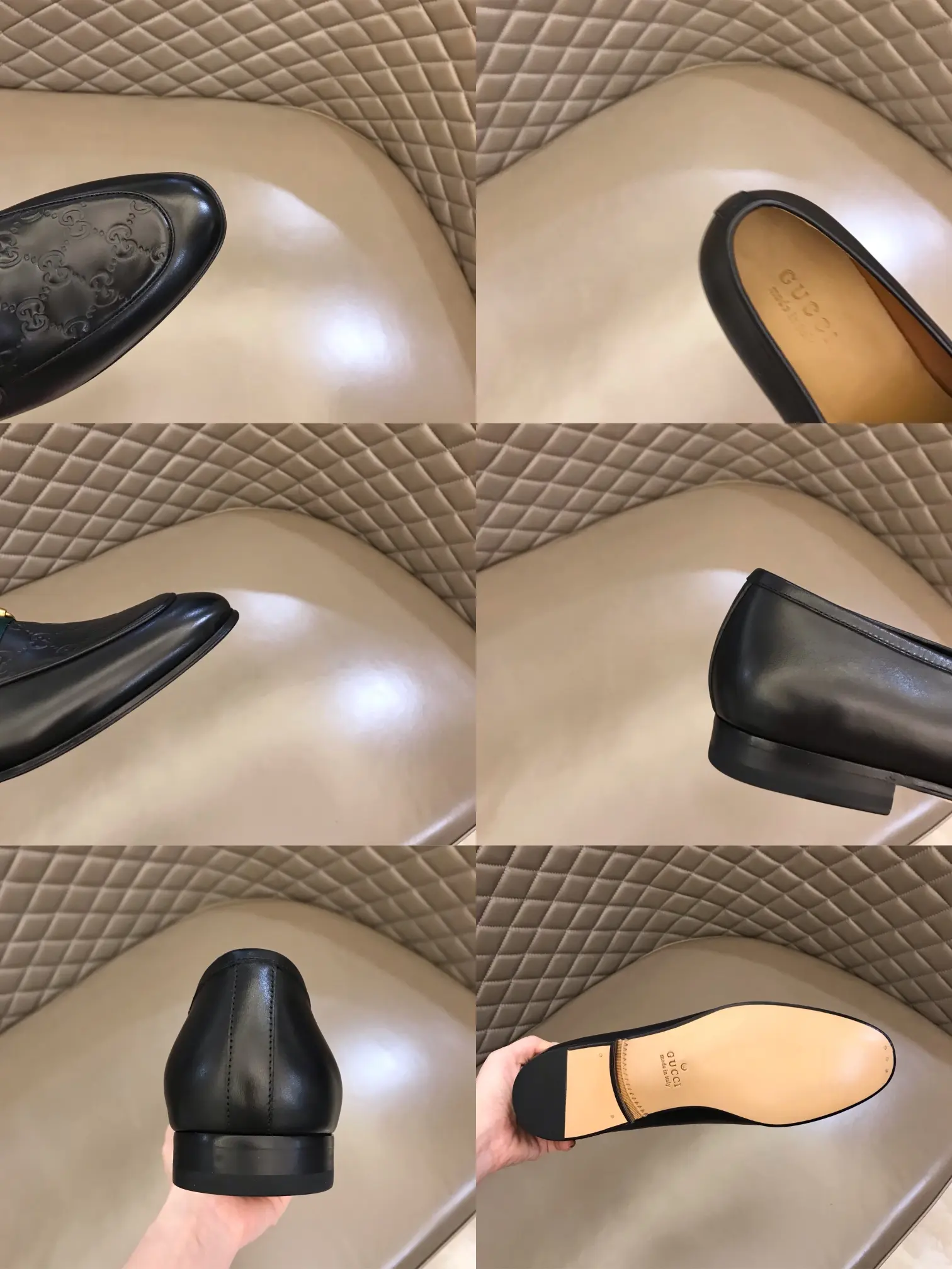 Gucci Jordaan Loafer Black Leather Slip-On –  Gucci Replica Shoes with High Quality Craftsmanship Sophisticated 888