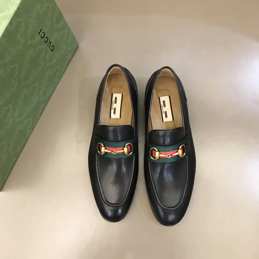 Gucci Jordaan Loafer Black Leather Slip-On –  Rep Shoes with Authentic Replica Style BestValue 900