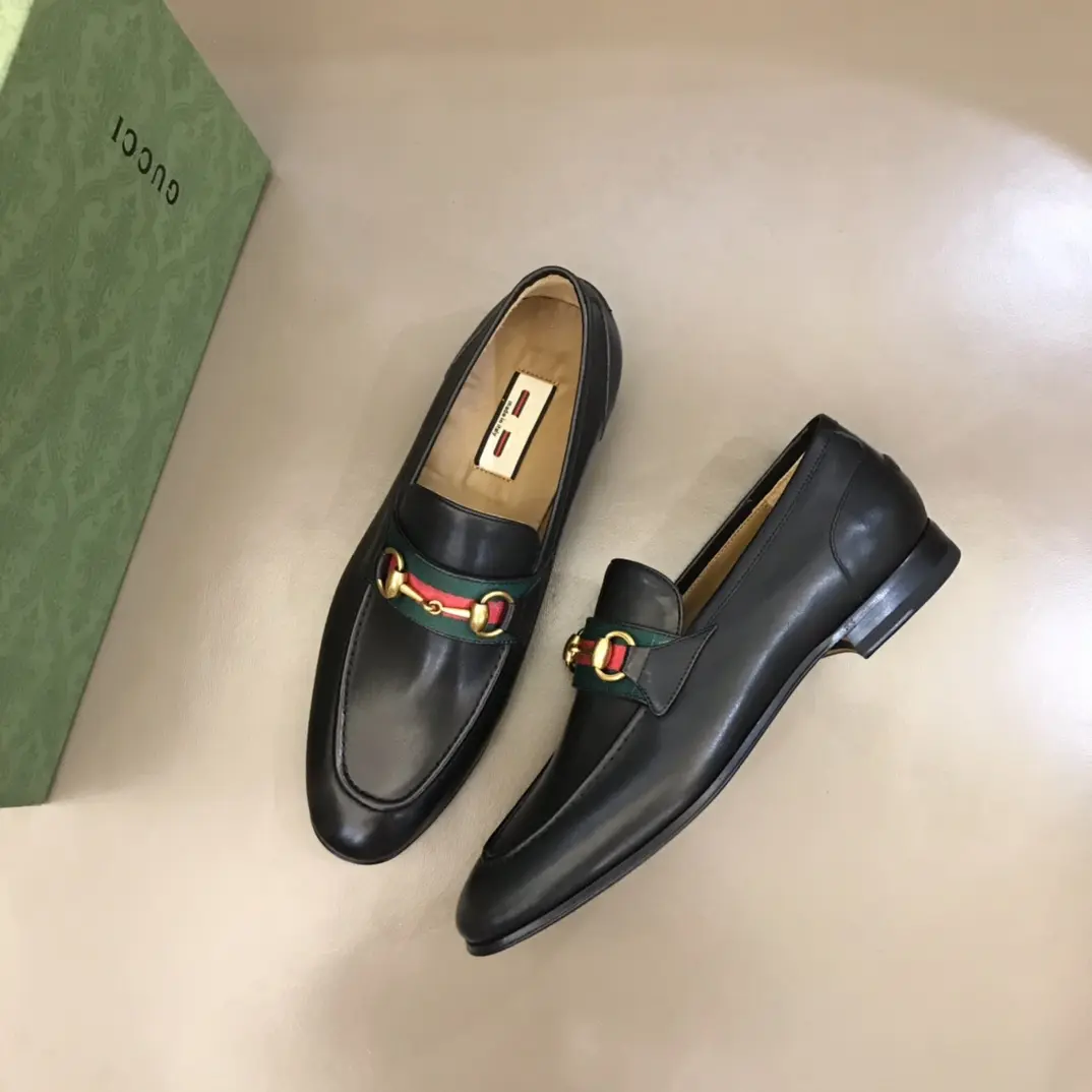 Gucci Jordaan Loafer Black Leather Slip-On –  Rep Shoes with Authentic Replica Style BestValue 900