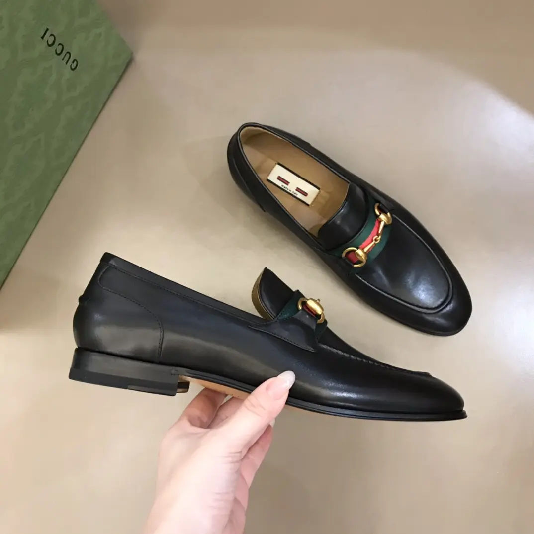 Gucci Jordaan Loafer Black Leather Slip-On –  Rep Shoes with Authentic Replica Style BestValue 900