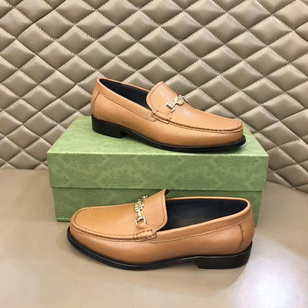 FashionForward Gucci Jordaan Loafer, Tan Leather, Slip-On –  Replica Shoes with Top Rep Shoes Quality 901