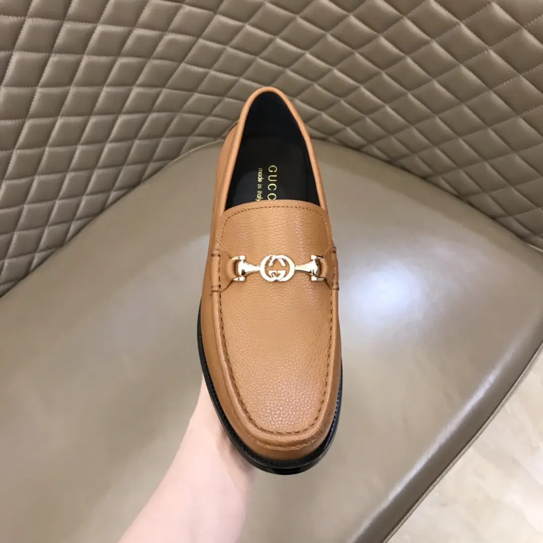 FashionForward Gucci Jordaan Loafer, Tan Leather, Slip-On –  Replica Shoes with Top Rep Shoes Quality 901