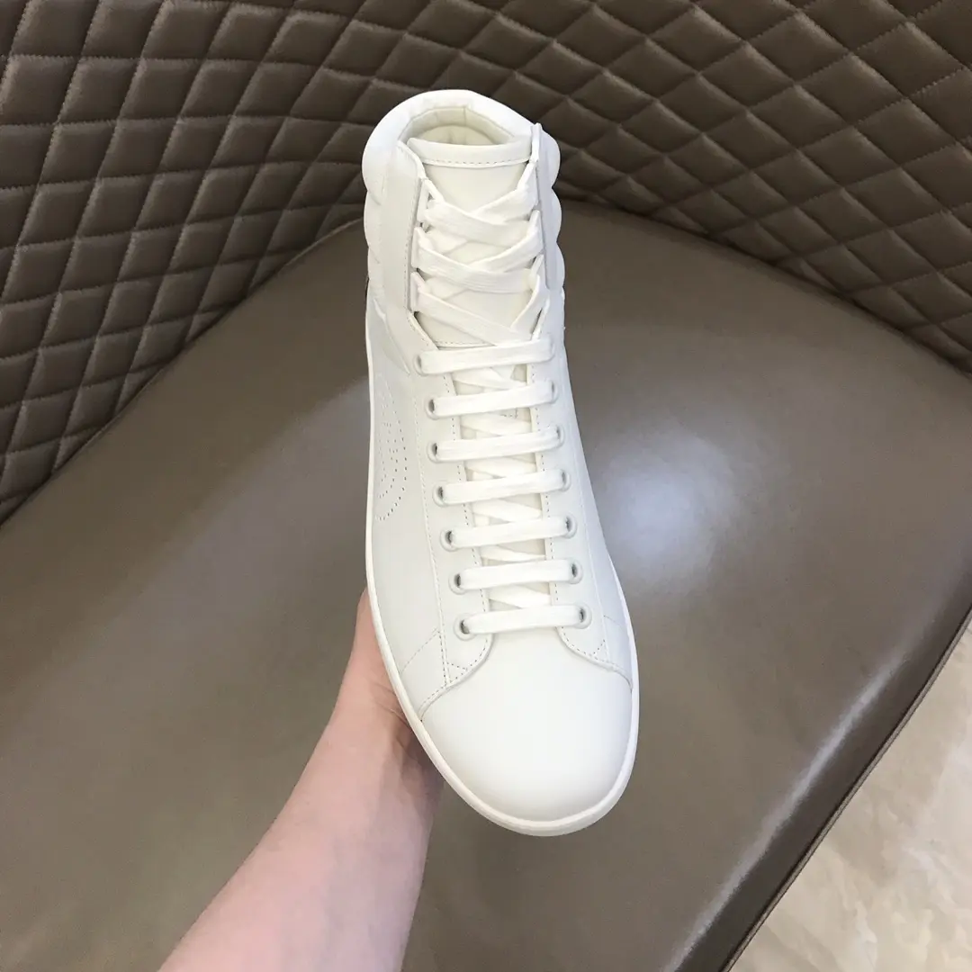 Gucci Men’s Ace High-Top Sneakers – White, Fall Winter Collection with High Quality Replica Design WaterResistant 838