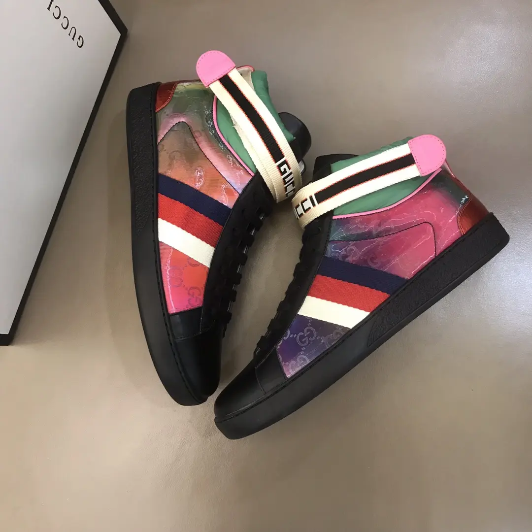 Gucci New Ace High-Top Sneakers, Multicolor –  Gucci Replica with High Quality Practical 826