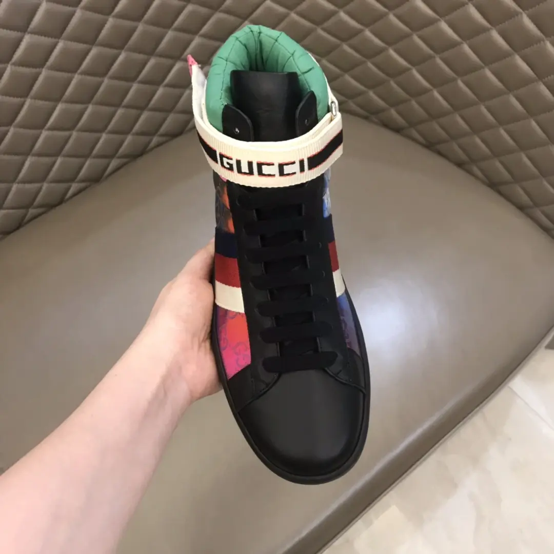 Gucci New Ace High-Top Sneakers, Multicolor –  Gucci Replica with High Quality Practical 826