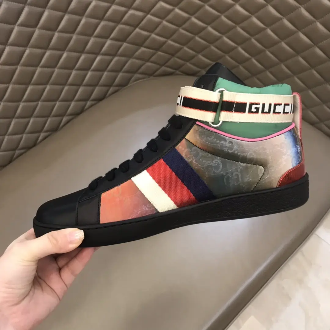Gucci New Ace High-Top Sneakers, Multicolor –  Gucci Replica with High Quality Practical 826