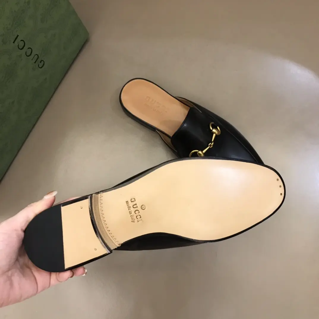 Gucci Princetown Mule Black Leather Slippers –  Gucci Replica Shoes & Rep Footwear Refined 881