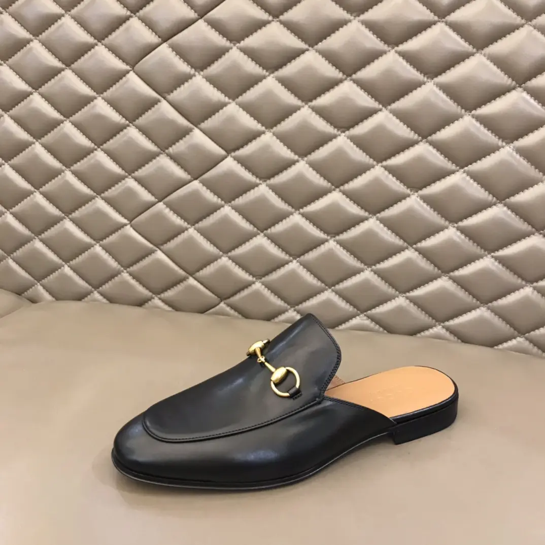 Gucci Princetown Mule Black Leather Slippers –  Gucci Replica Shoes & Rep Footwear Refined 881