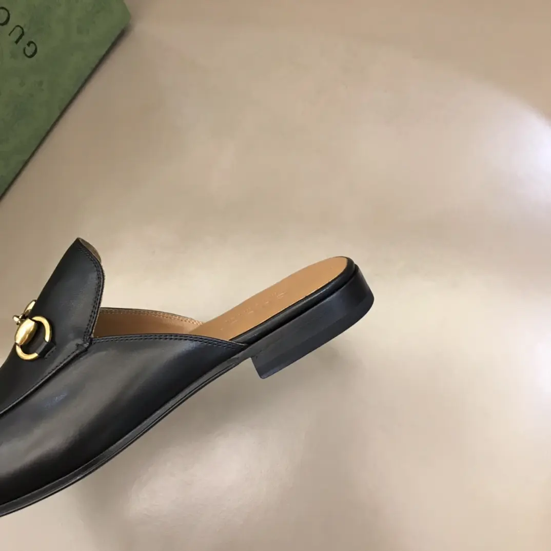 Gucci Princetown Mule Black Leather Slippers –  Gucci Replica Shoes & Rep Footwear Refined 881
