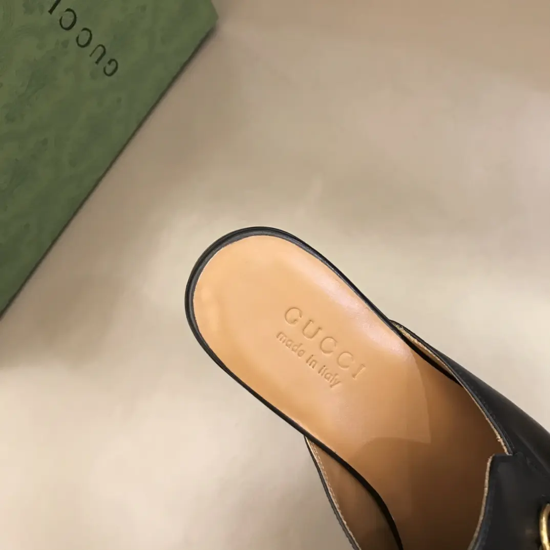 Gucci Princetown Mule Black Leather Slippers –  Gucci Replica Shoes & Rep Footwear Refined 881