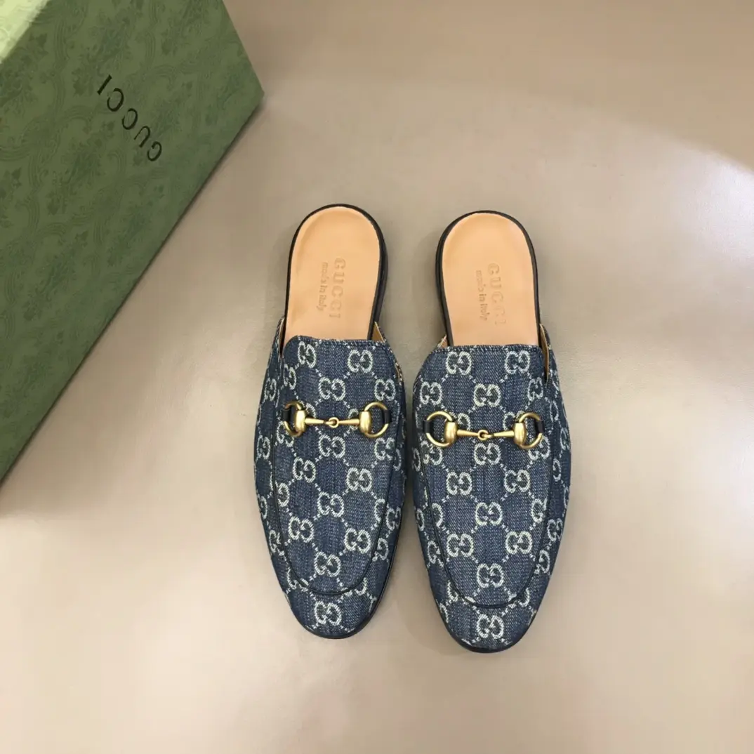 Gucci Princetown Mule Blue GG Canvas –  Rep Shoes & High Quality Replica Gucci Shoes Sustainable 879