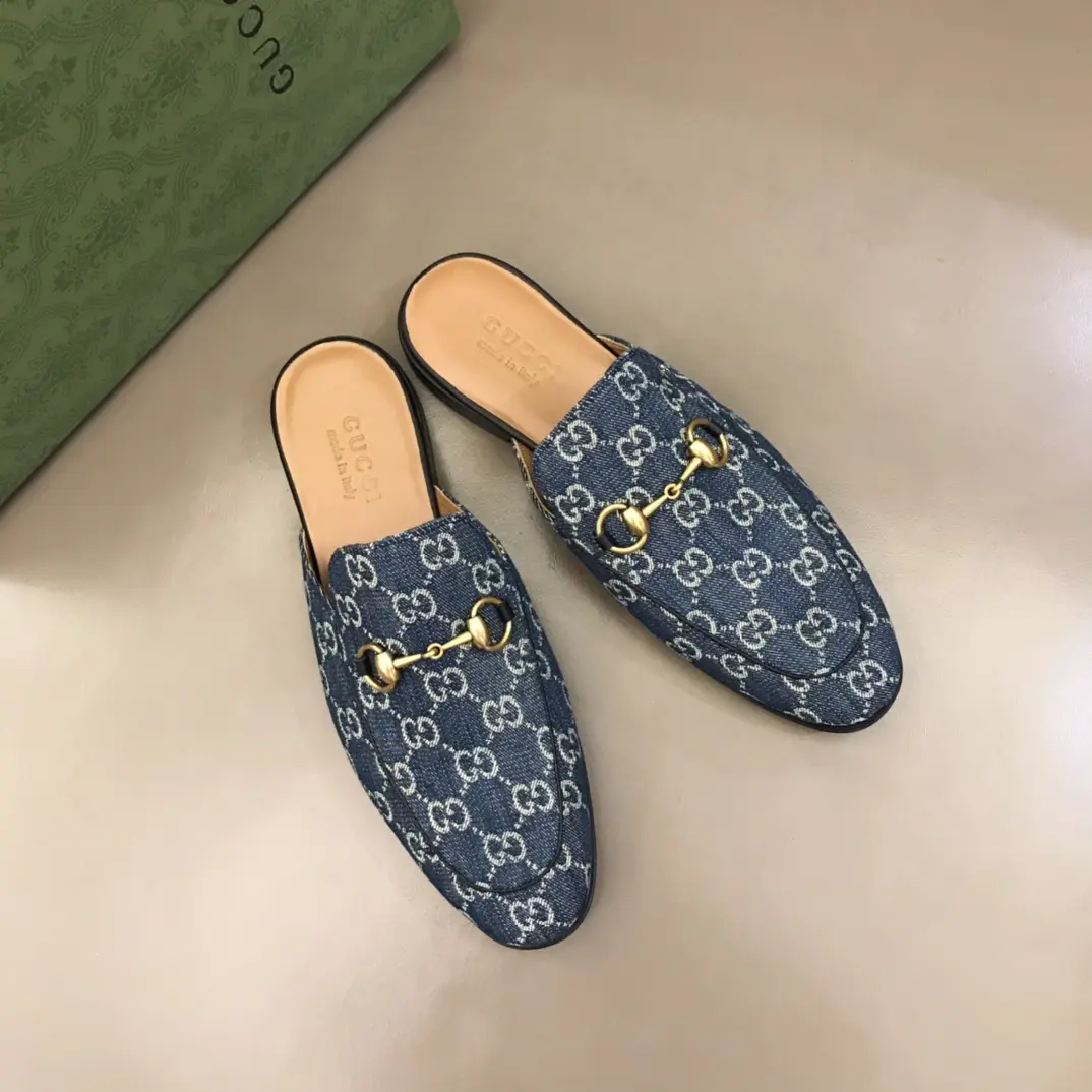 Gucci Princetown Mule Blue GG Canvas –  Rep Shoes & High Quality Replica Gucci Shoes Sustainable 879
