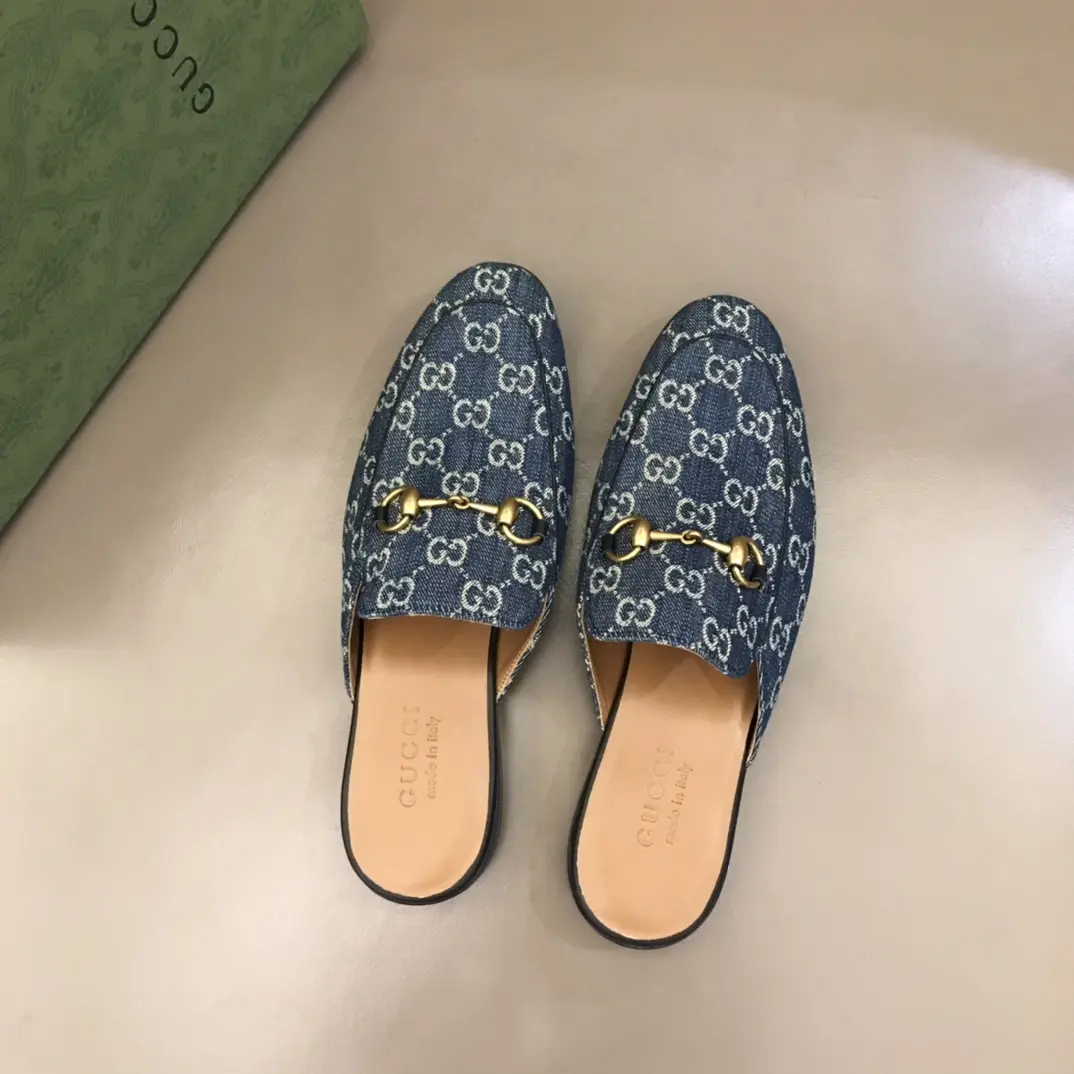Gucci Princetown Mule Blue GG Canvas –  Rep Shoes & High Quality Replica Gucci Shoes Sustainable 879