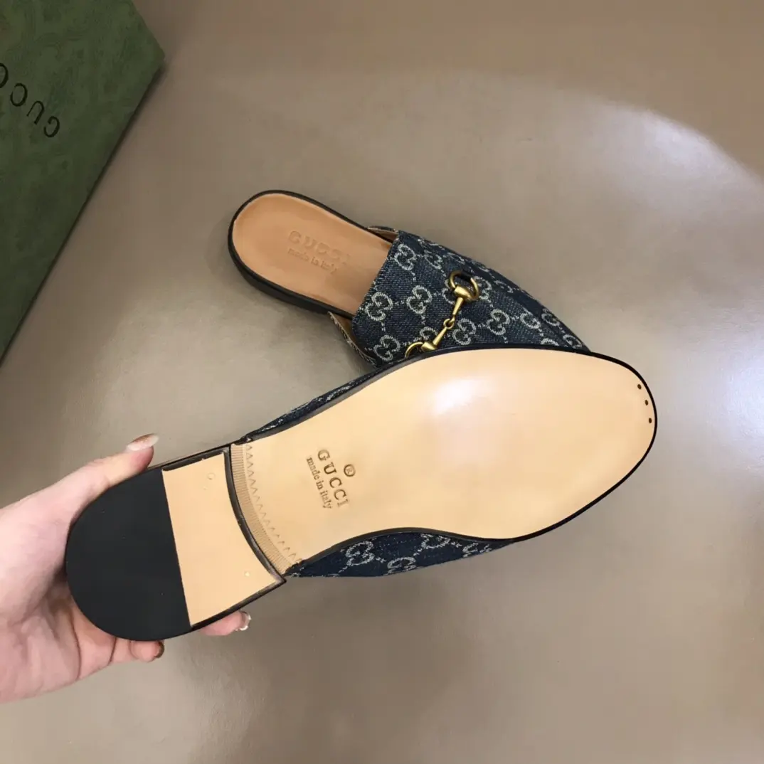 Gucci Princetown Mule Blue GG Canvas –  Rep Shoes & High Quality Replica Gucci Shoes Sustainable 879