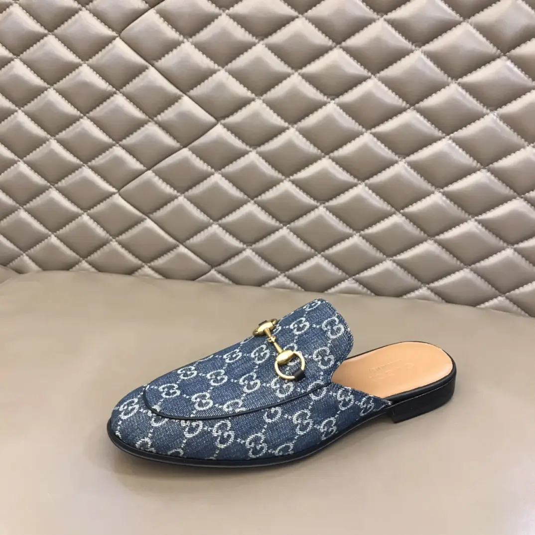 Gucci Princetown Mule Blue GG Canvas –  Rep Shoes & High Quality Replica Gucci Shoes Sustainable 879