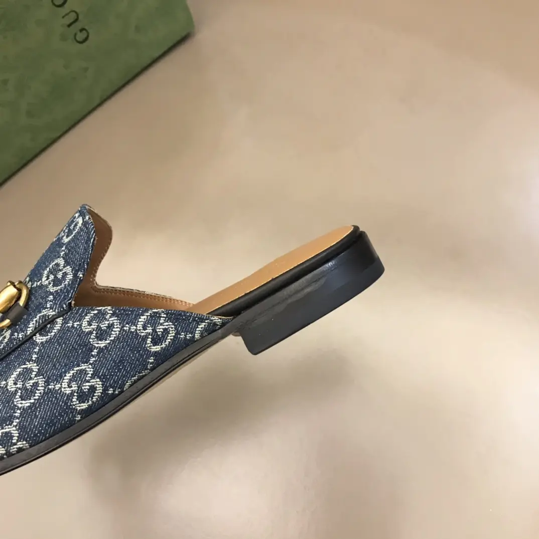 Gucci Princetown Mule Blue GG Canvas –  Rep Shoes & High Quality Replica Gucci Shoes Sustainable 879