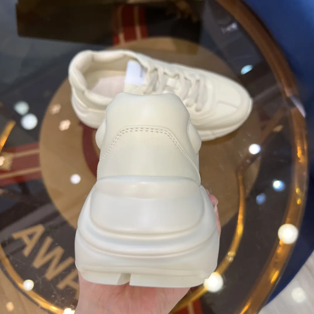 RelaxedFit Gucci Rhyton Beige Leather Sneakers –  Rep Shoes & Replica Shoes Collection 914