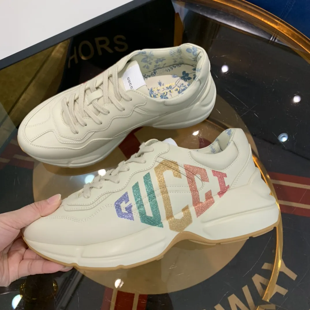Refined Gucci Rhyton Sneaker Beige Leather Dad Shoe –  Rep Shoes & Replica Gucci Style 929
