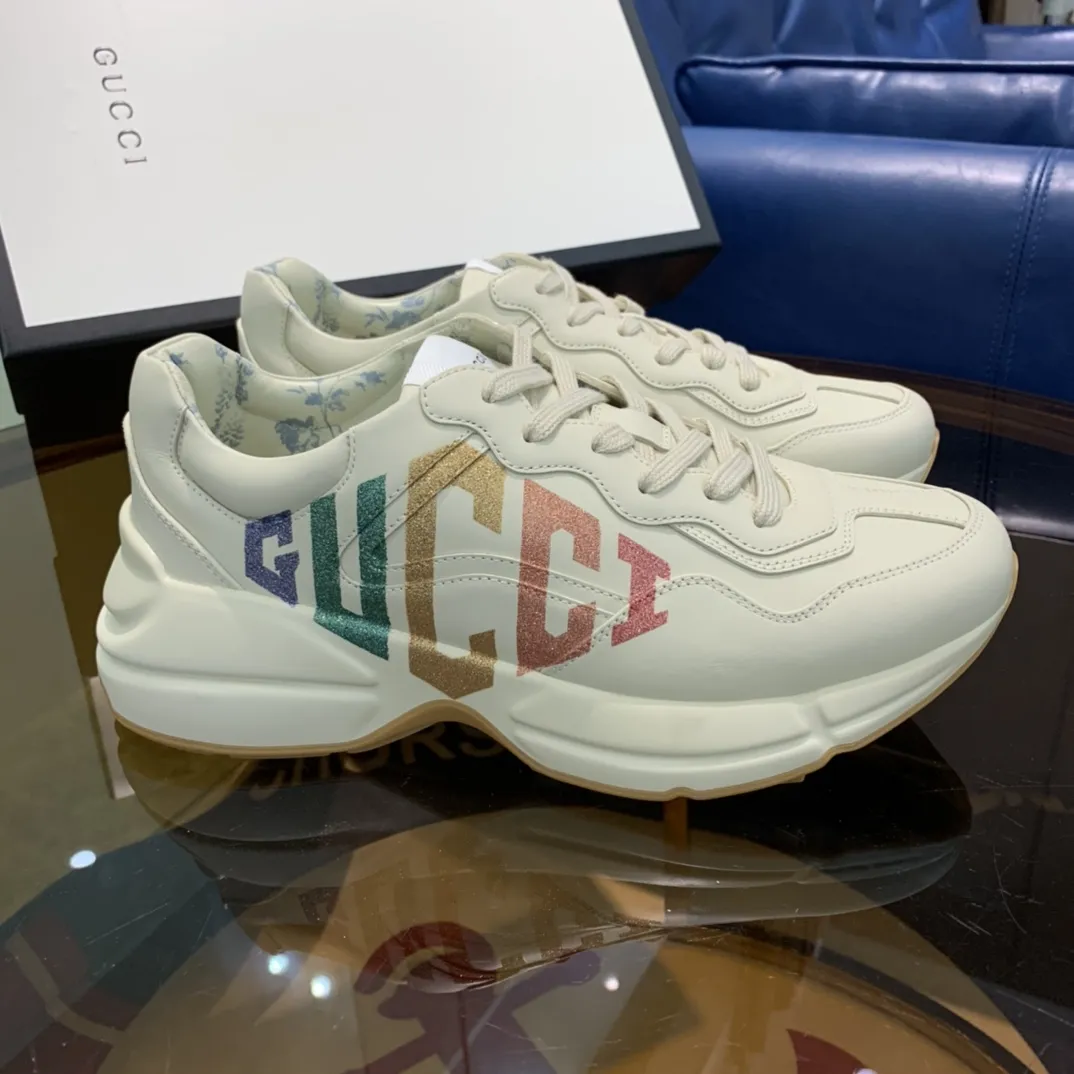 Refined Gucci Rhyton Sneaker Beige Leather Dad Shoe –  Rep Shoes & Replica Gucci Style 929