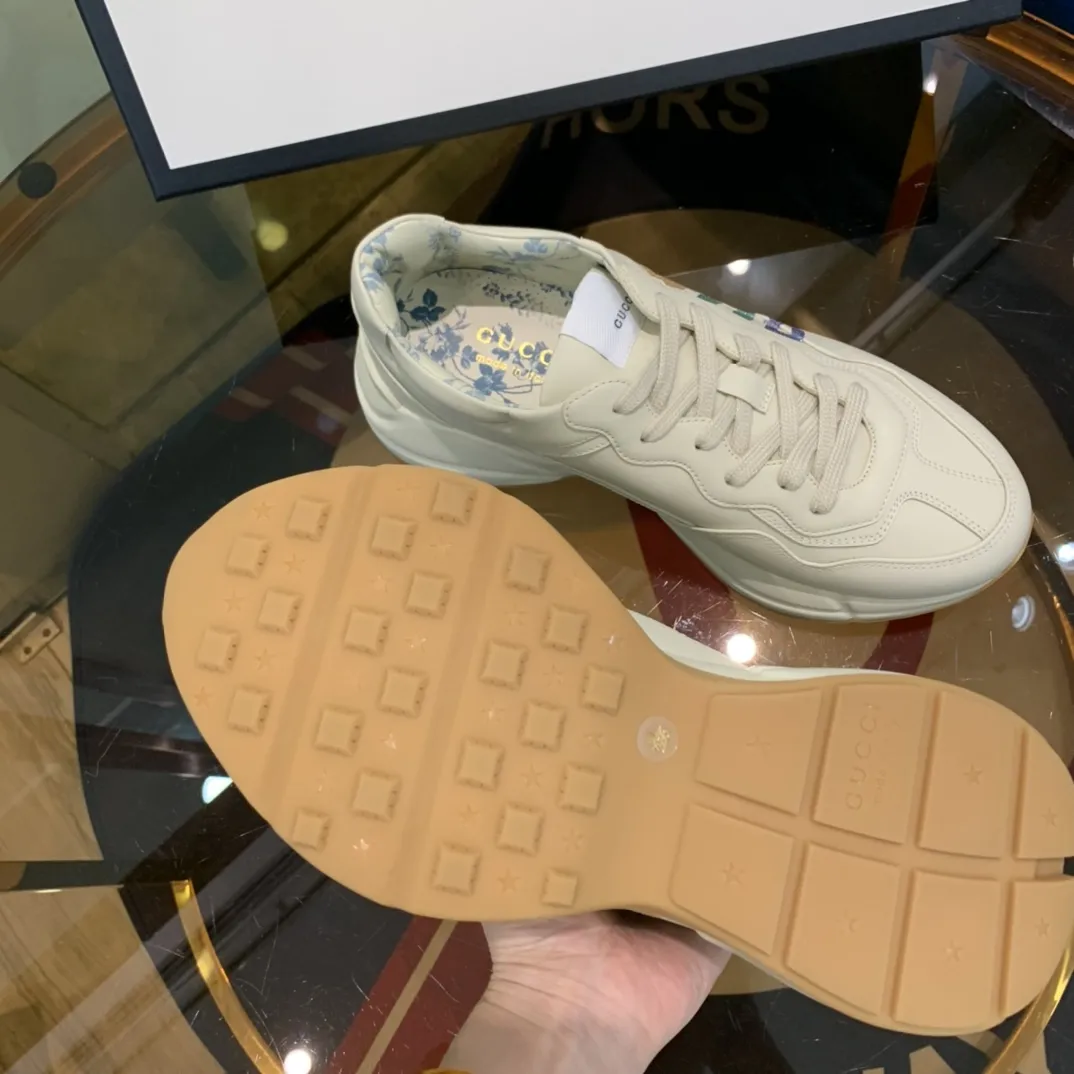 Refined Gucci Rhyton Sneaker Beige Leather Dad Shoe –  Rep Shoes & Replica Gucci Style 929