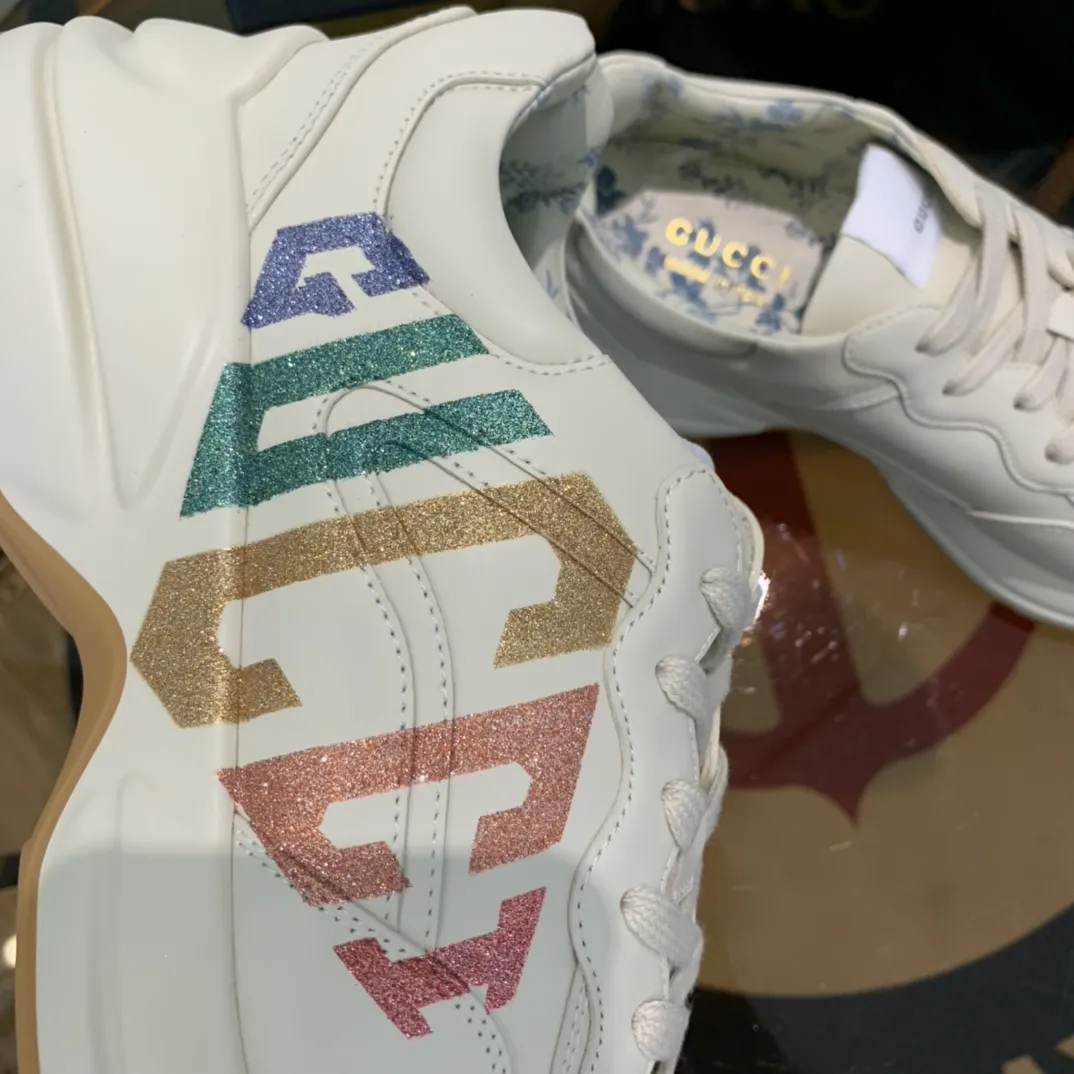 Refined Gucci Rhyton Sneaker Beige Leather Dad Shoe –  Rep Shoes & Replica Gucci Style 929