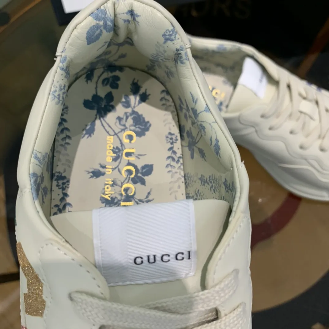 Refined Gucci Rhyton Sneaker Beige Leather Dad Shoe –  Rep Shoes & Replica Gucci Style 929