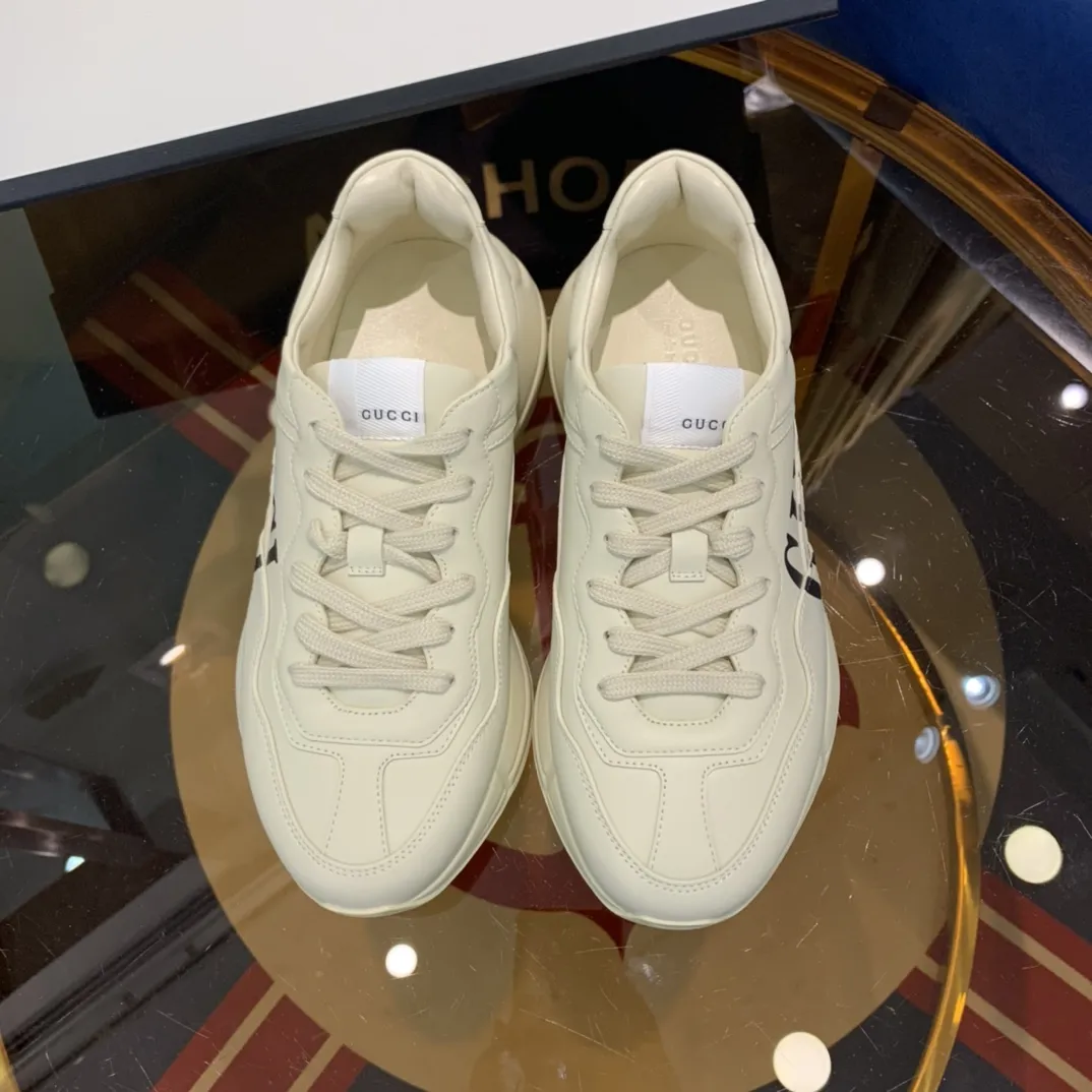 Gucci Rhyton Sneaker Beige Leather Dad Shoe –  Rep Shoes & Replica Gucci Styles BestValue 918