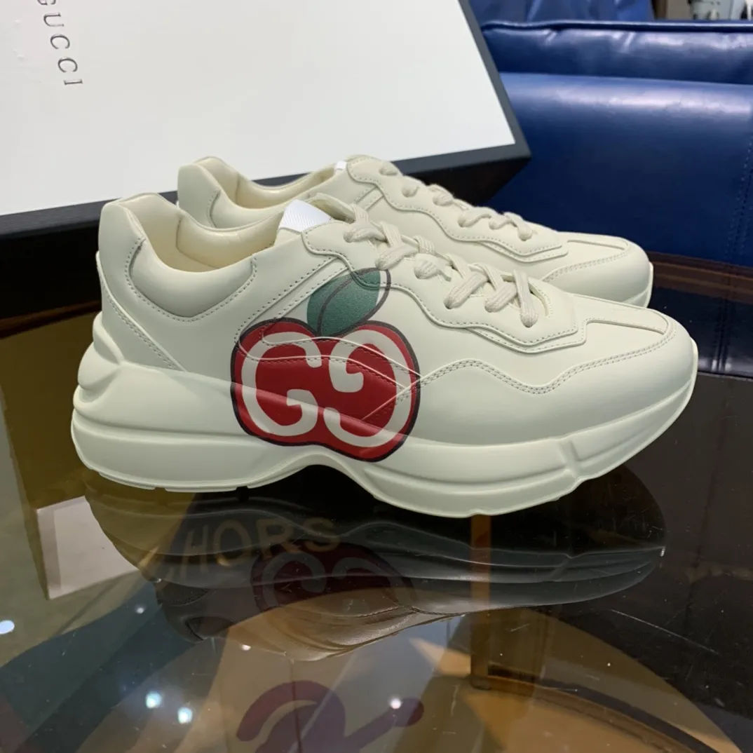 Gucci Rhyton Sneaker Beige Leather Dad Shoe –  Rep Shoes & Replica Styles Sleek 932
