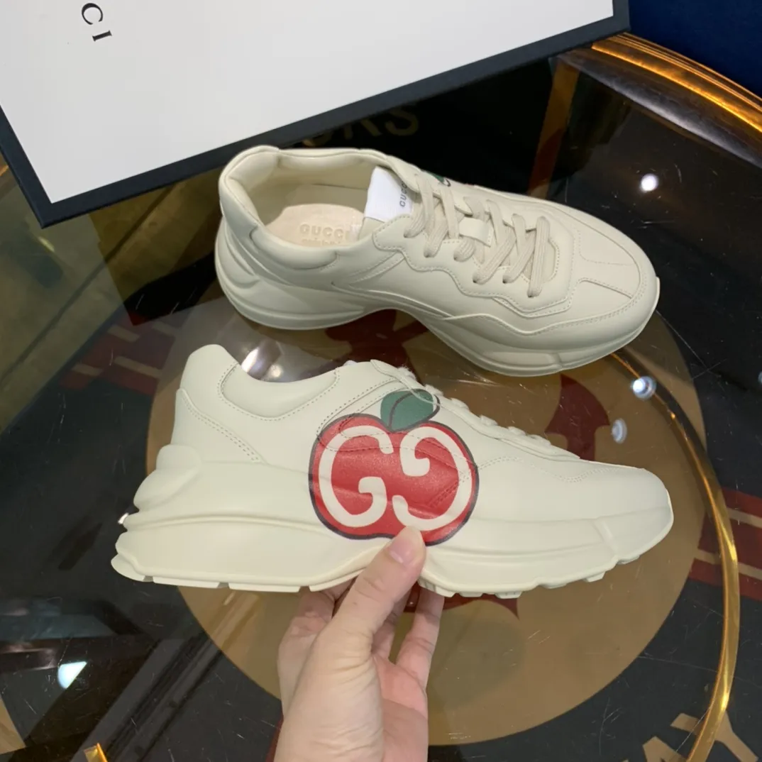 Gucci Rhyton Sneaker Beige Leather Dad Shoe –  Rep Shoes & Replica Styles Sleek 932