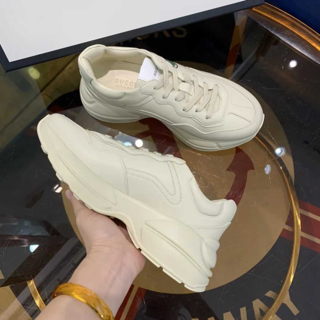 Gucci Rhyton Sneaker Beige Leather Dad Shoe –  Rep Shoes & Replica Styles Sleek 932