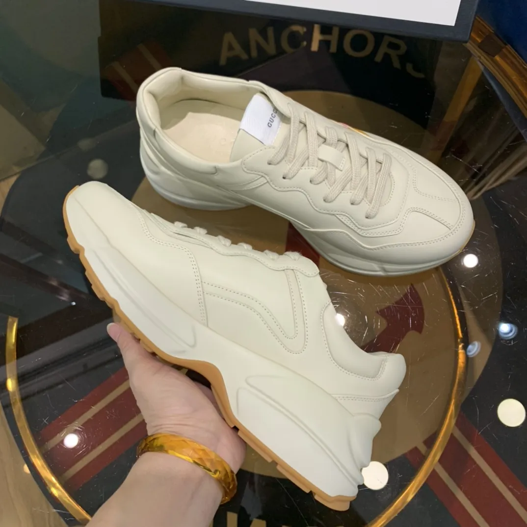 ZeroBulk Gucci Rhyton Sneaker Cream Red Logo Print –  Replica Shoes 924