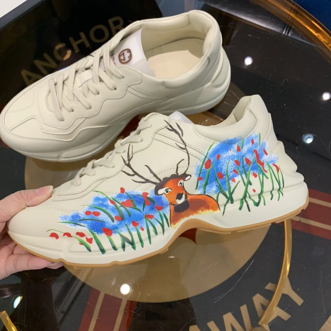 Gucci Rhyton Sneaker White  Print – Premium Replica Shoes OnTrend 933