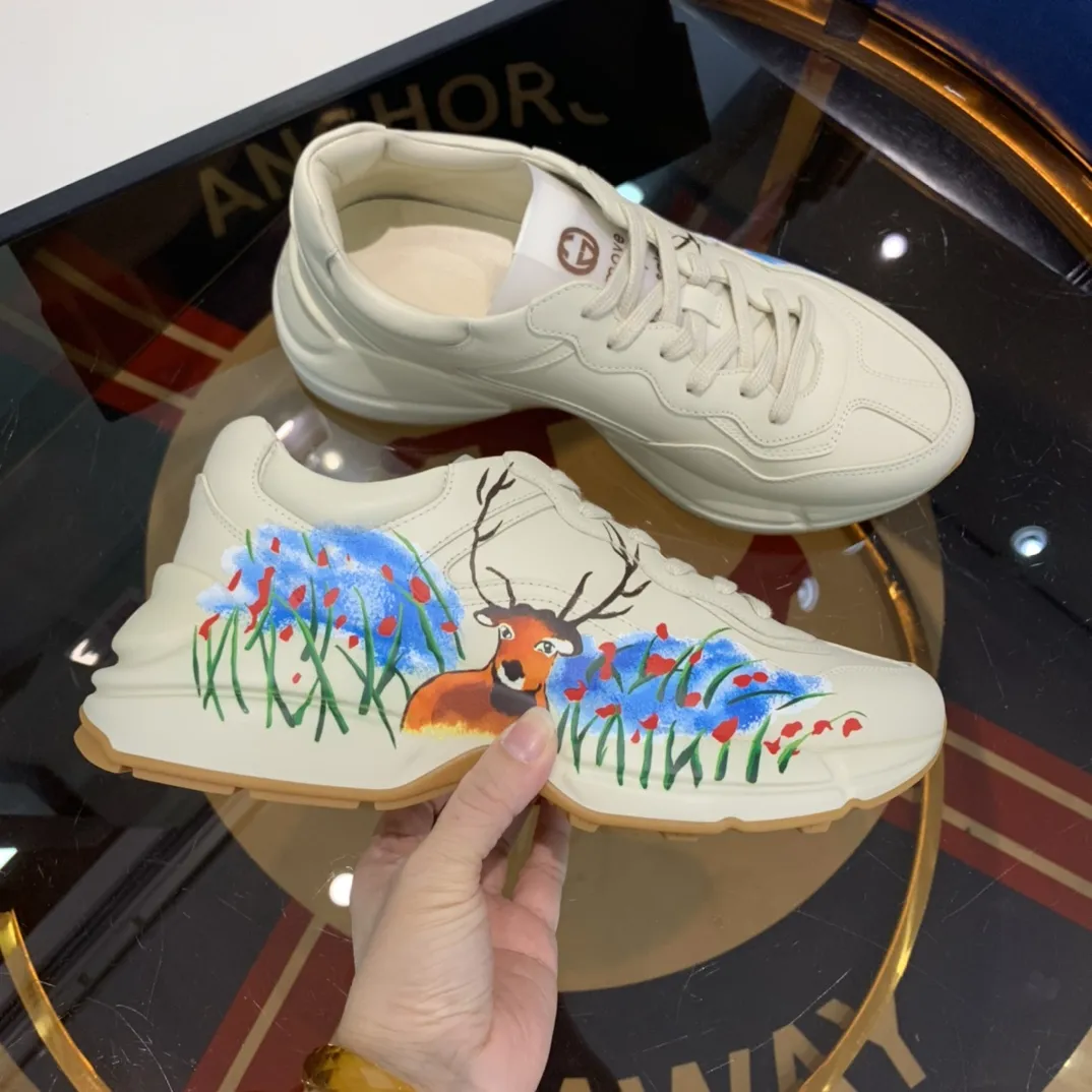Gucci Rhyton Sneaker White  Print – Premium Replica Shoes OnTrend 933
