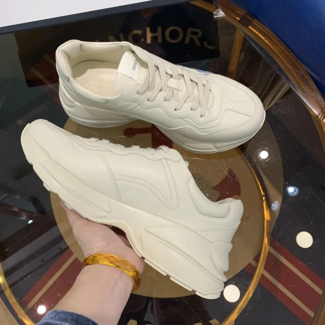 Gucci Rhyton Sneaker White Leather Dad Shoe –  Rep Shoes & Replica Gucci Styles SportInspired 931